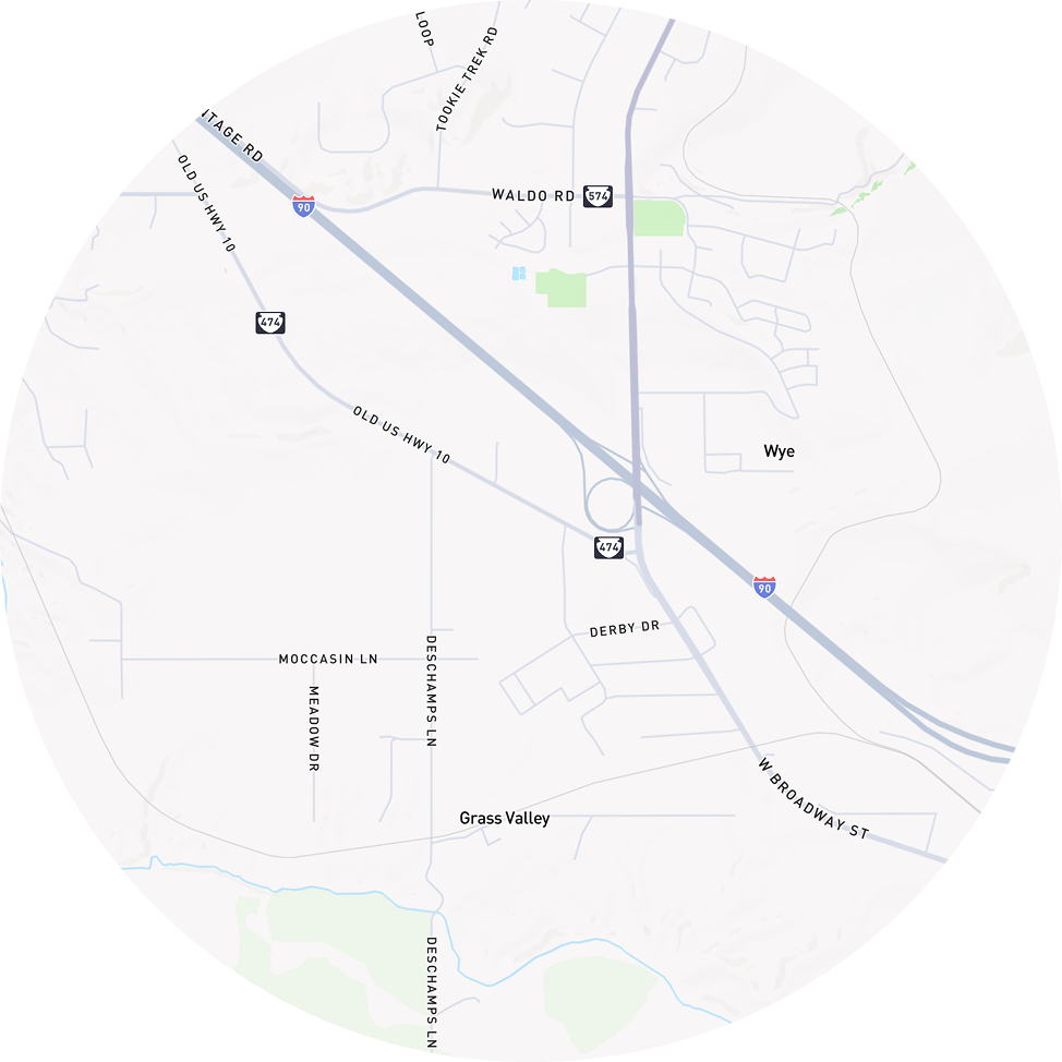 map of the wye