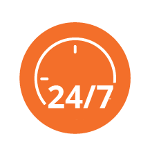 24/7 technical support